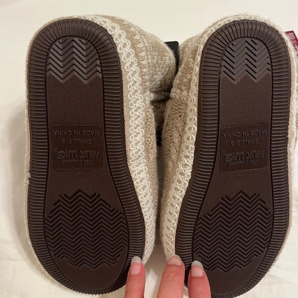 Muk Luks bootie slippers women’s 5 / 6 girls 3 / 4 - Picture 4 of 5